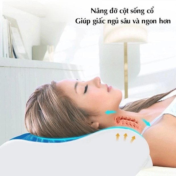 Gối cao su non nâng đỡ cổ Kagoo Nhật Bản