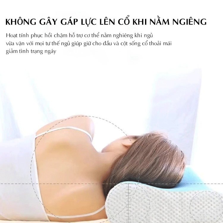 Gối cao su non nâng đỡ cổ Kagoo Nhật Bản