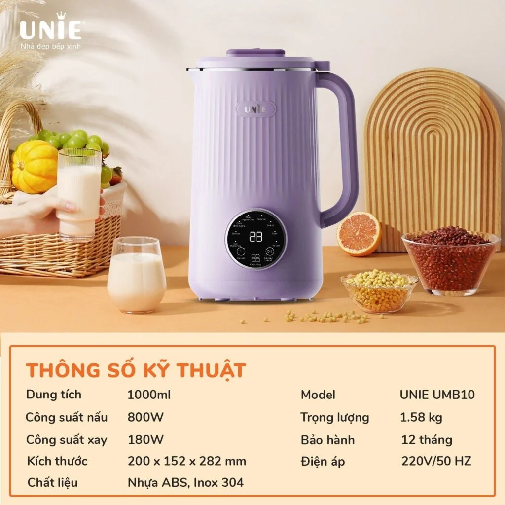 Máy làm sữa hạt Unie UMB10