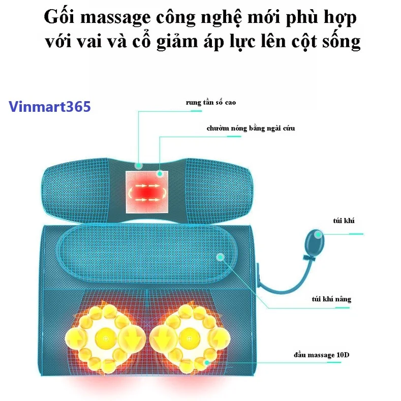Gối massage Nintaus 20 bi 