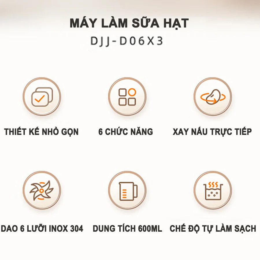 Máy làm sữa hạt Bear DJJ-D06X3