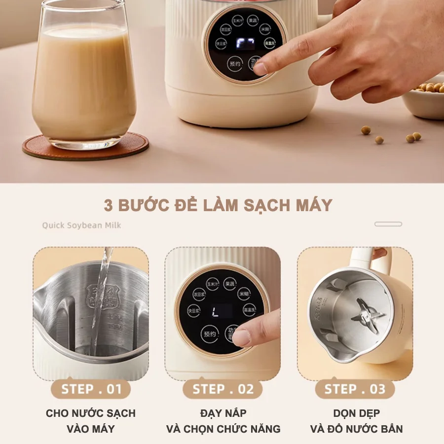 Máy làm sữa hạt Bear DJJ-D06X3