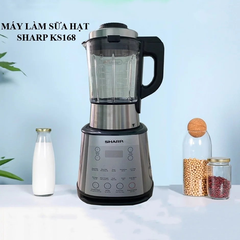 Máy Làm Sữa Hạt Sharp KS-168 Chính Hãng