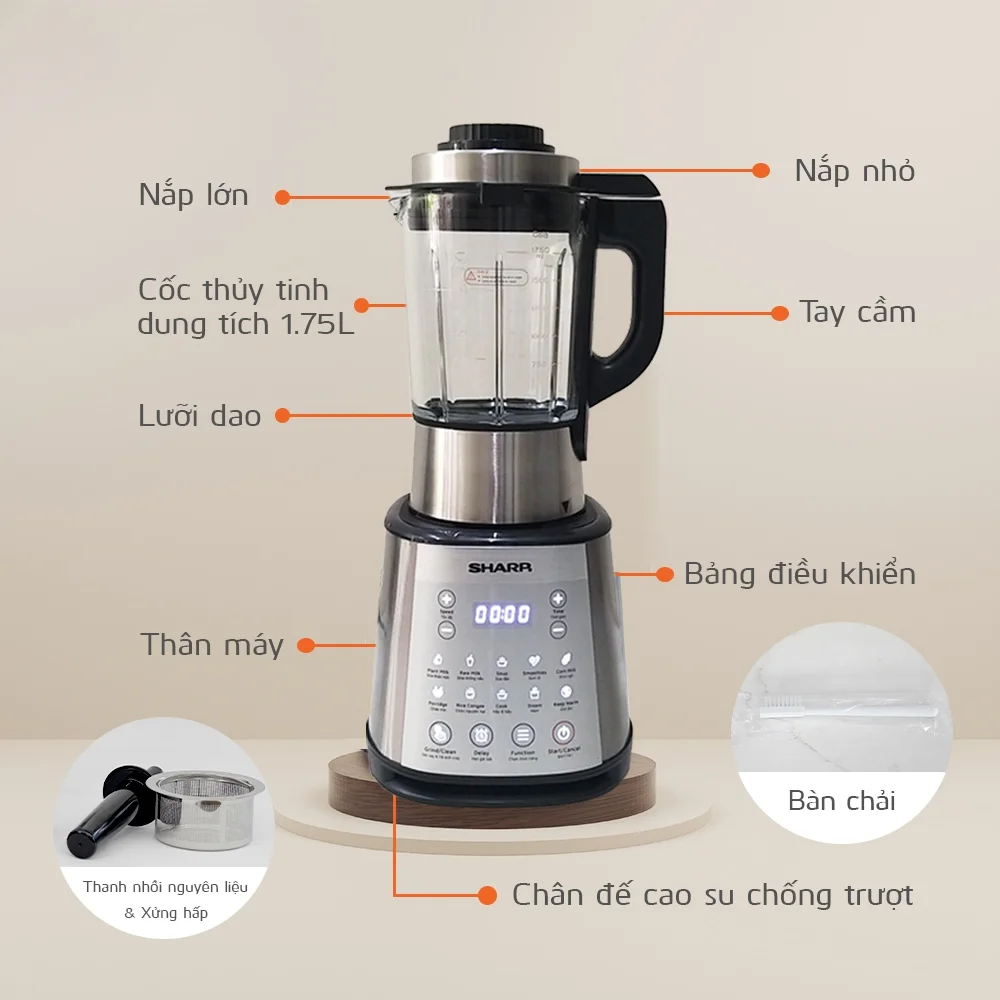 Máy làm sữa hạt Sharp KS-168