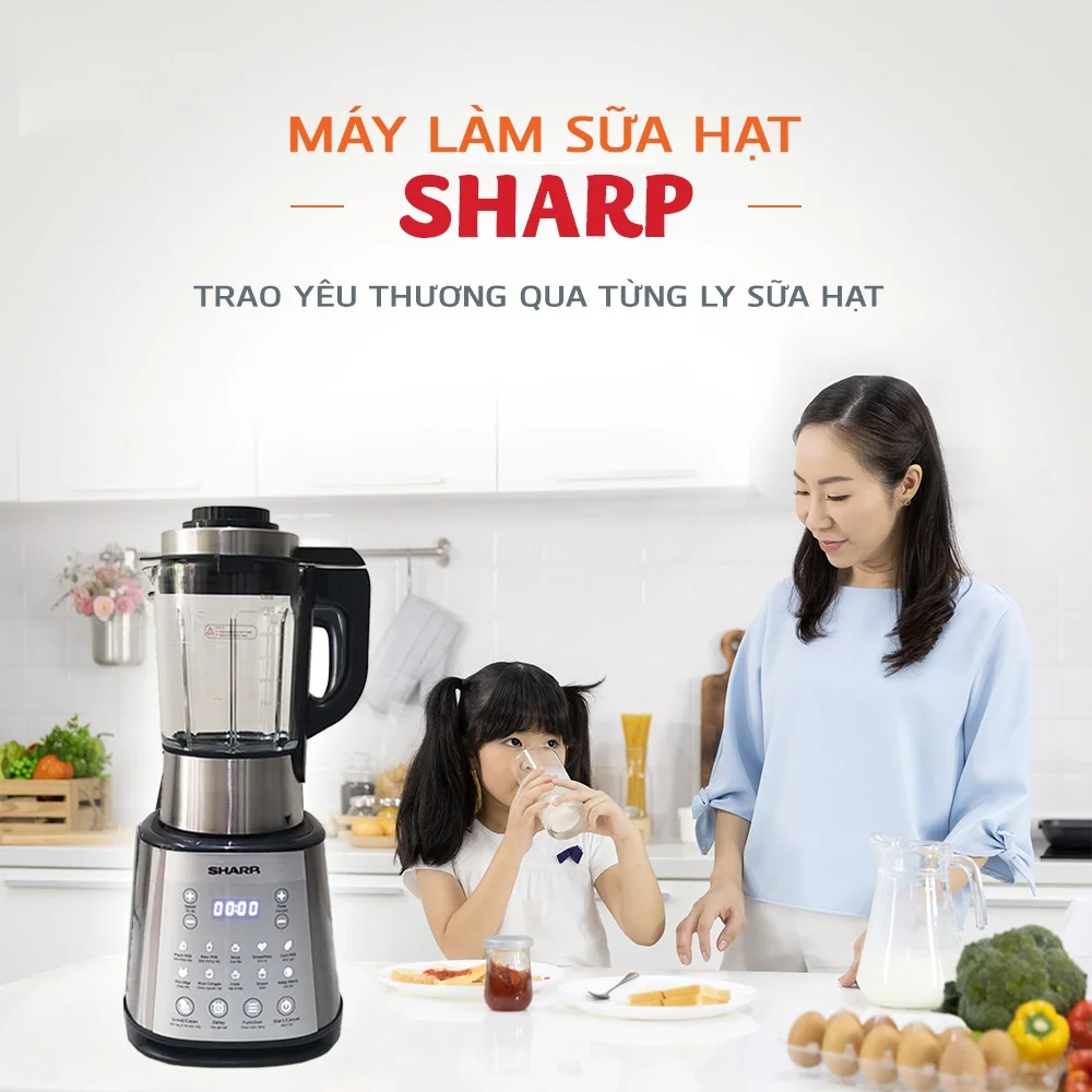 Máy làm sữa hạt Sharp KS-168