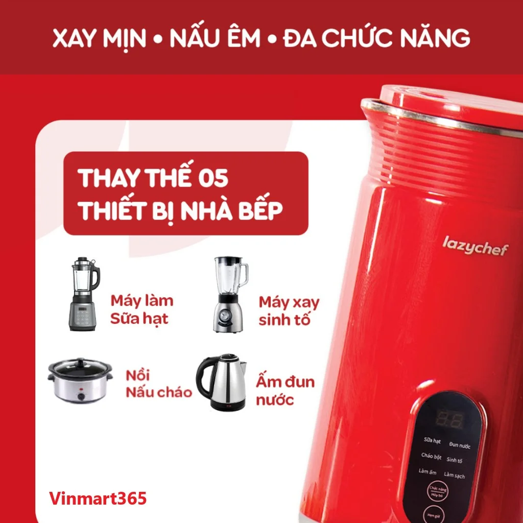 Máy làm sữa hạt Lazychef chính hãng