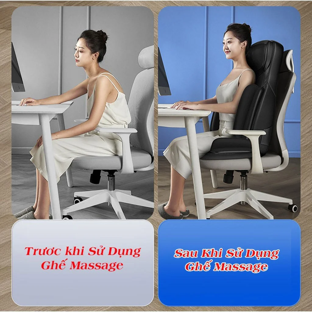 Đệm ghế massage lưng cổ KingTech KC-700