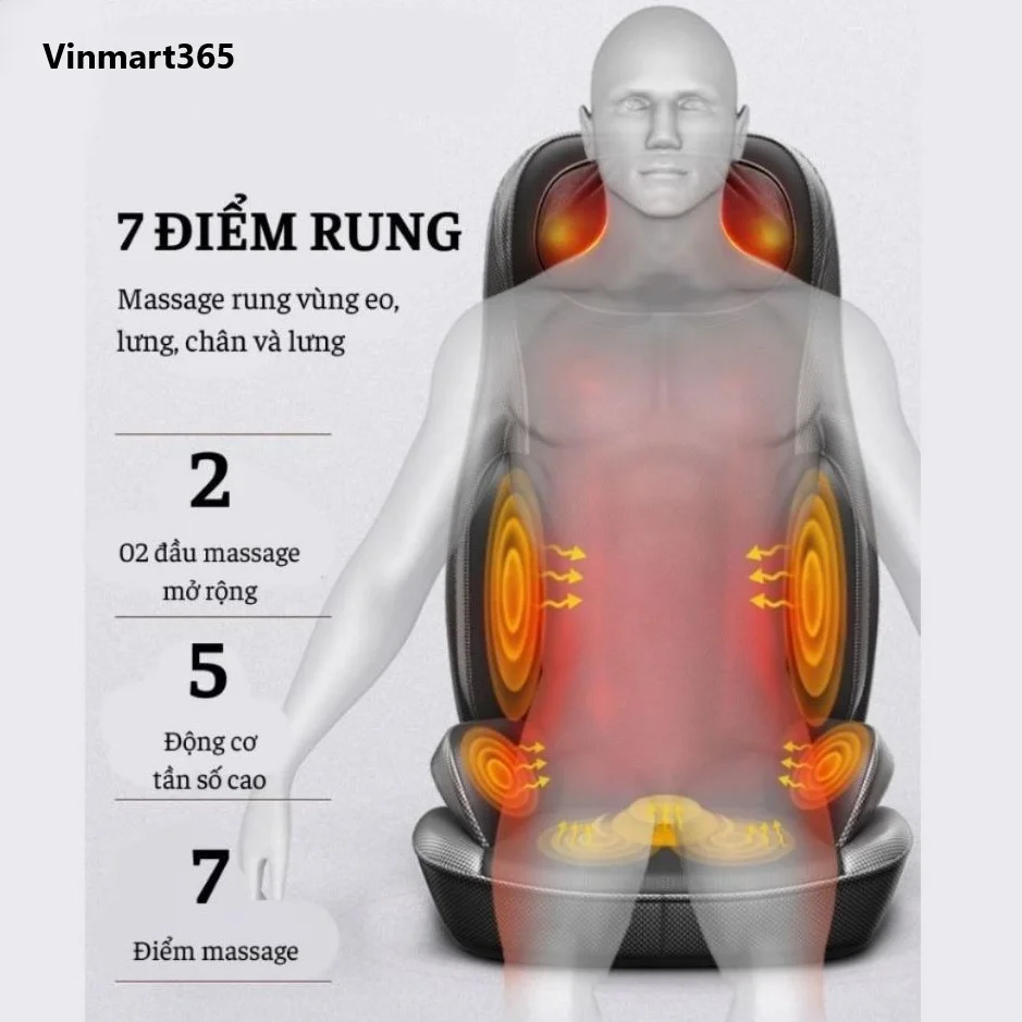 Đệm ghế massage lưng cổ 