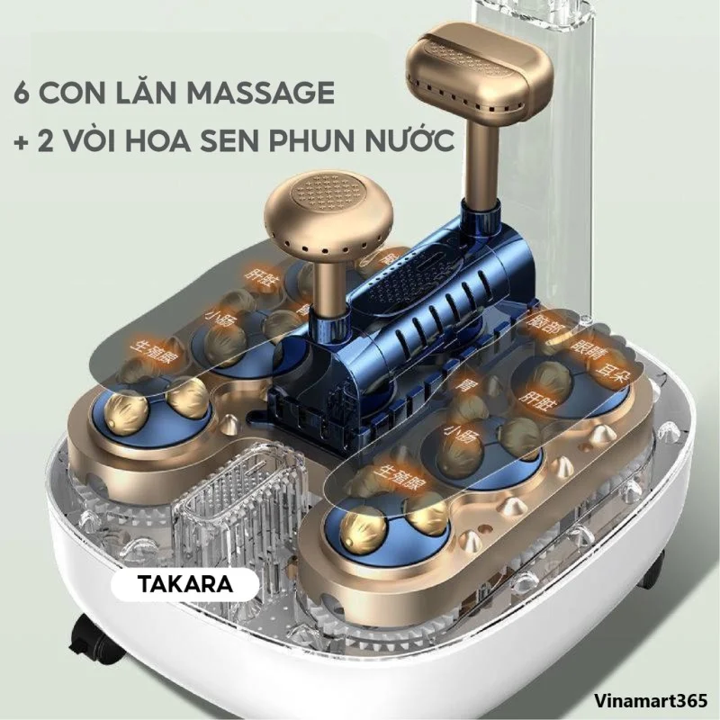 Bồn ngâm chân massage tự động Takara