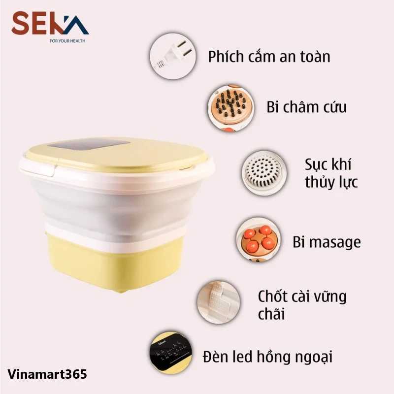 Bồn Ngâm Chân Massage Hồng Ngoại SEKA