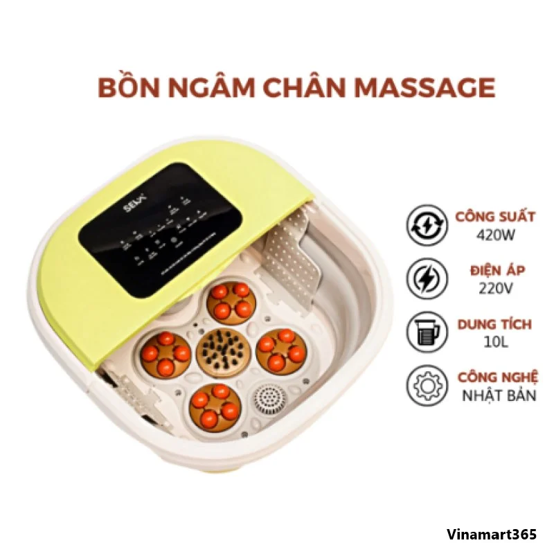 Bồn ngâm chân Massage hồng ngoại SEKA