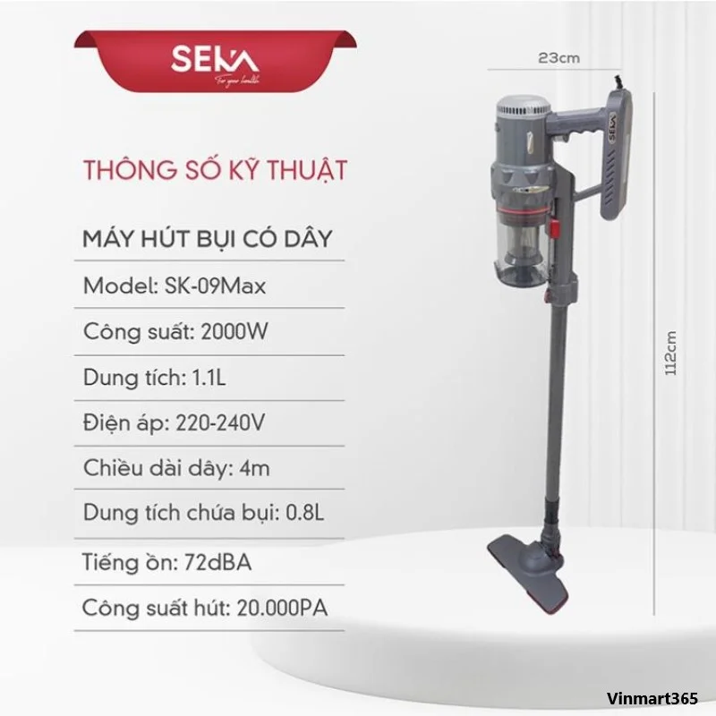 Máy hút bụi cầm tay Seka SK-09Max