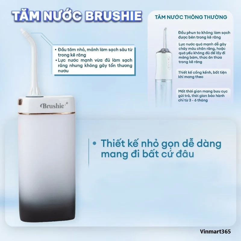 Máy tăm nước cầm tay Brushie 