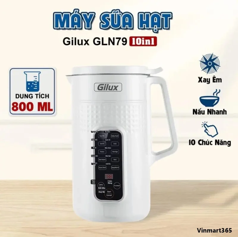 Máy Làm Sữa Hạt Gilux GLN79 – 10in1 Đa Năng