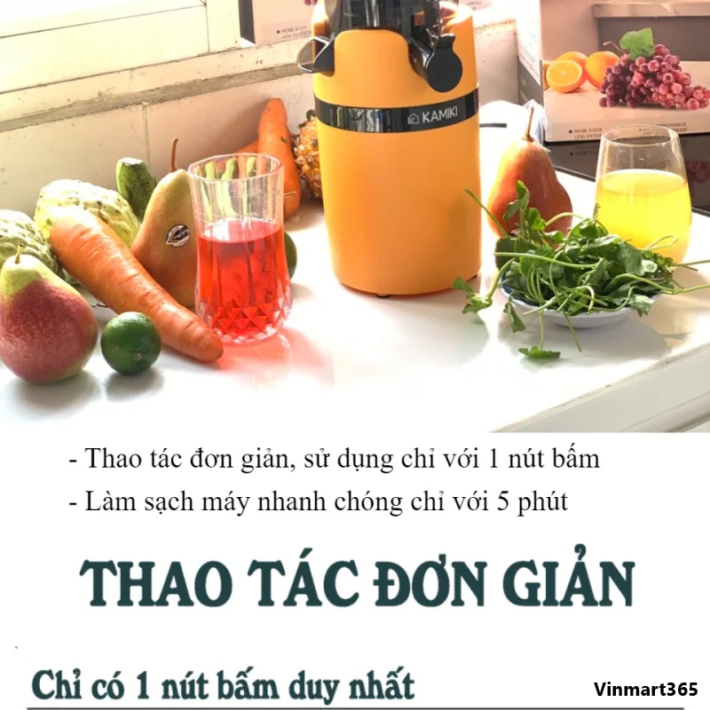 Máy ép chậm trái cây Kamiki
