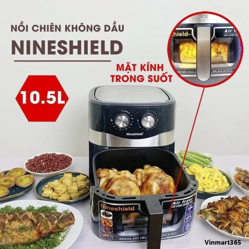 Nồi chiên không dầu Nineshield KB-8002