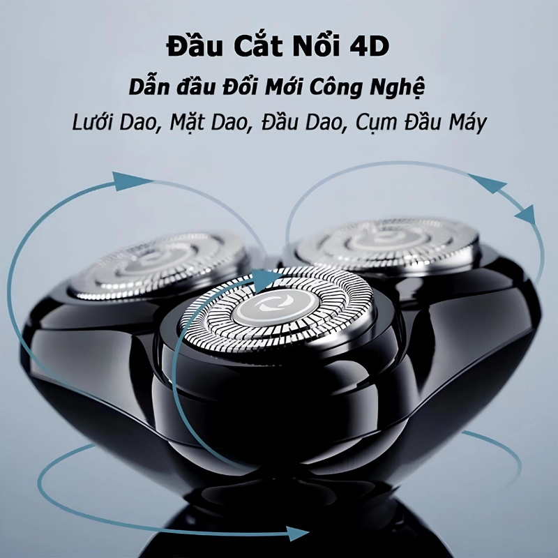 Hệ thống 3 đầu cắt độc lập với lưỡi kép 4D xoay 360°