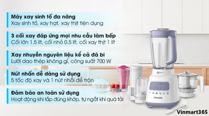 Máy xay sinh tố Philips HR2223/00