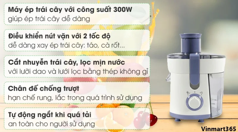 Máy ép trái cây Philips HR1811