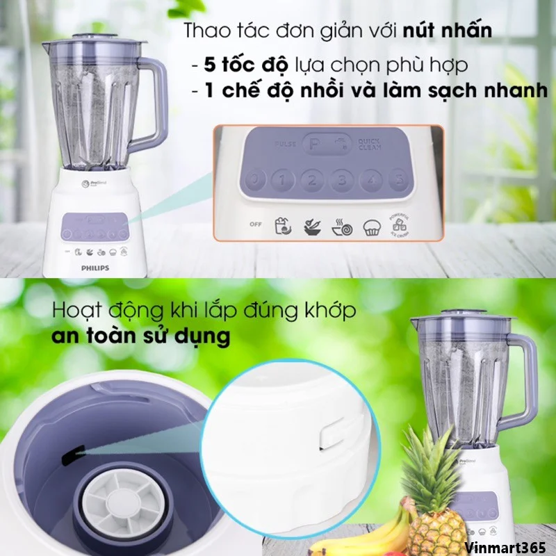 Máy xay sinh tố Philips HR2221/00