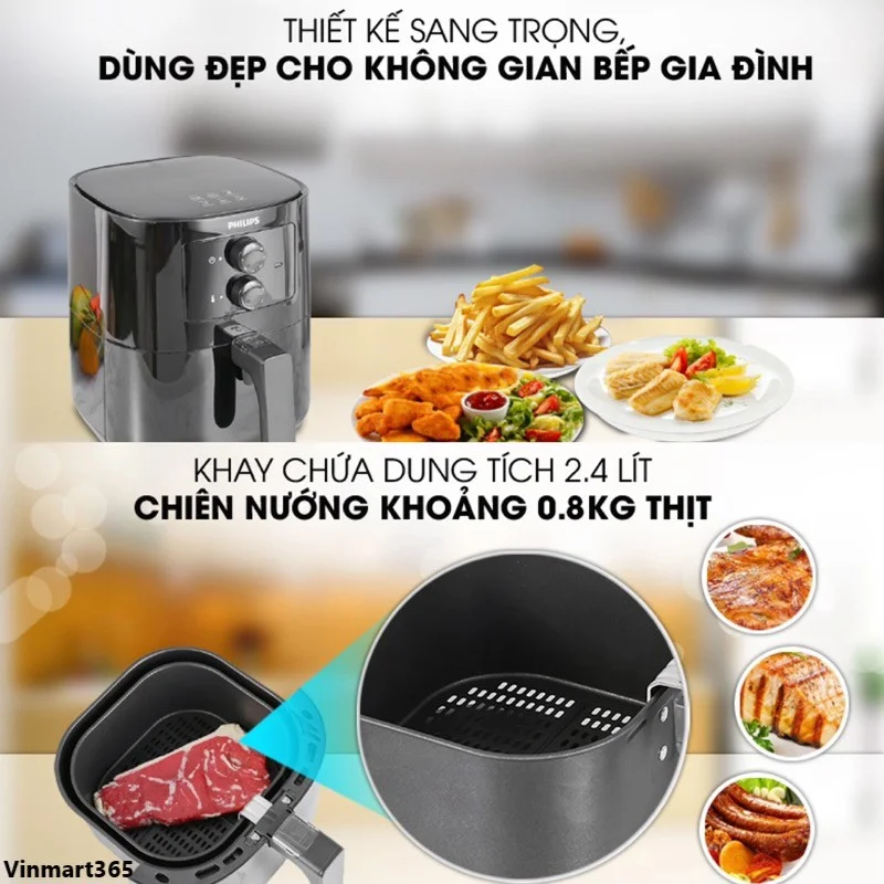 Nồi chiên không dầu Philips HD9200/90