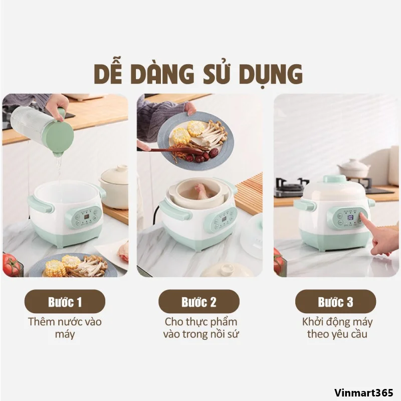 Nồi nấu cháo chậm Gilux 1L