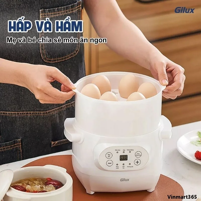 Nồi nấu cháo chậm Gilux 1L