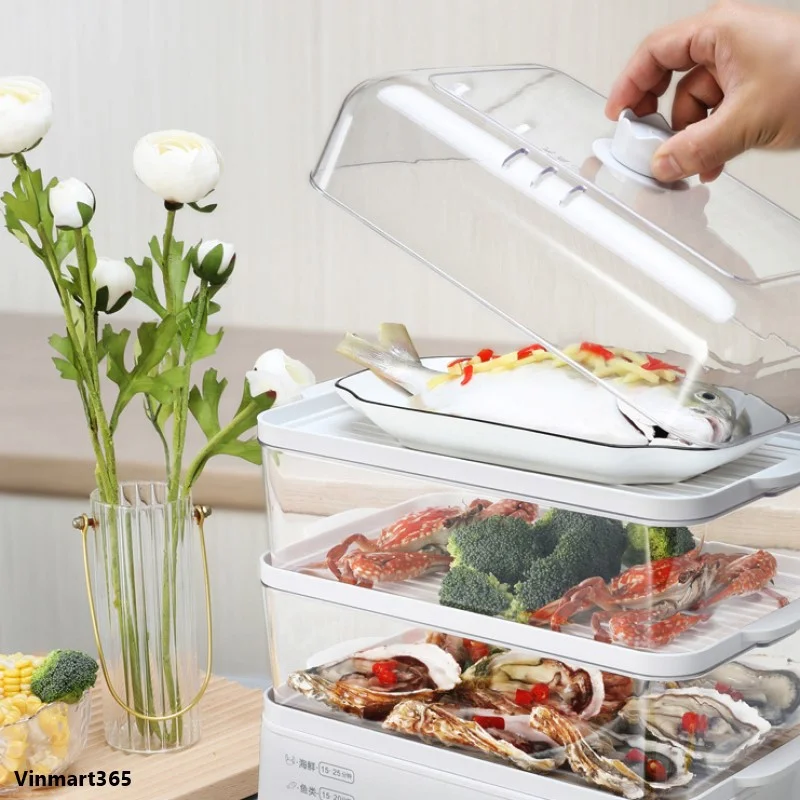 Nồi hấp điện 3 tầng Gilux 24L