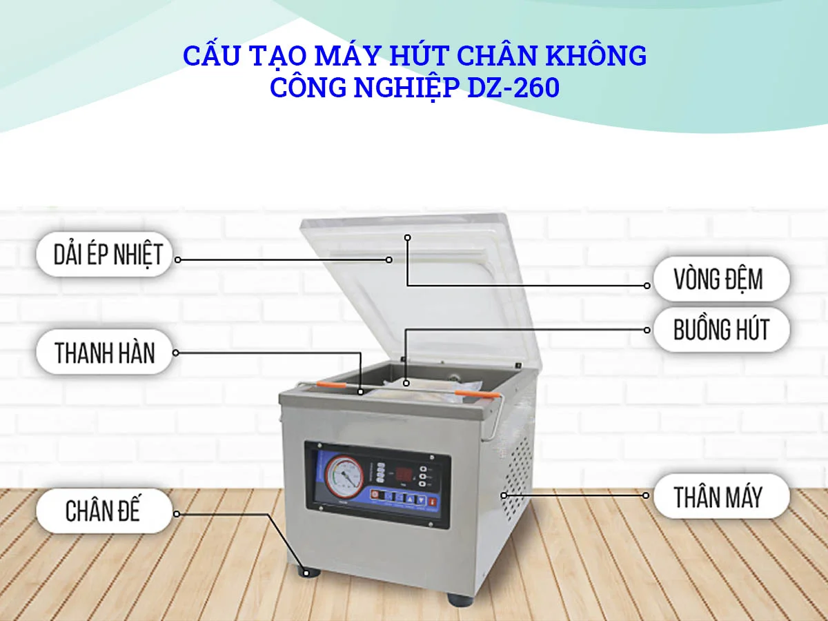 [Review] Máy Hút Chân Không DZ260 Công Nghiệp