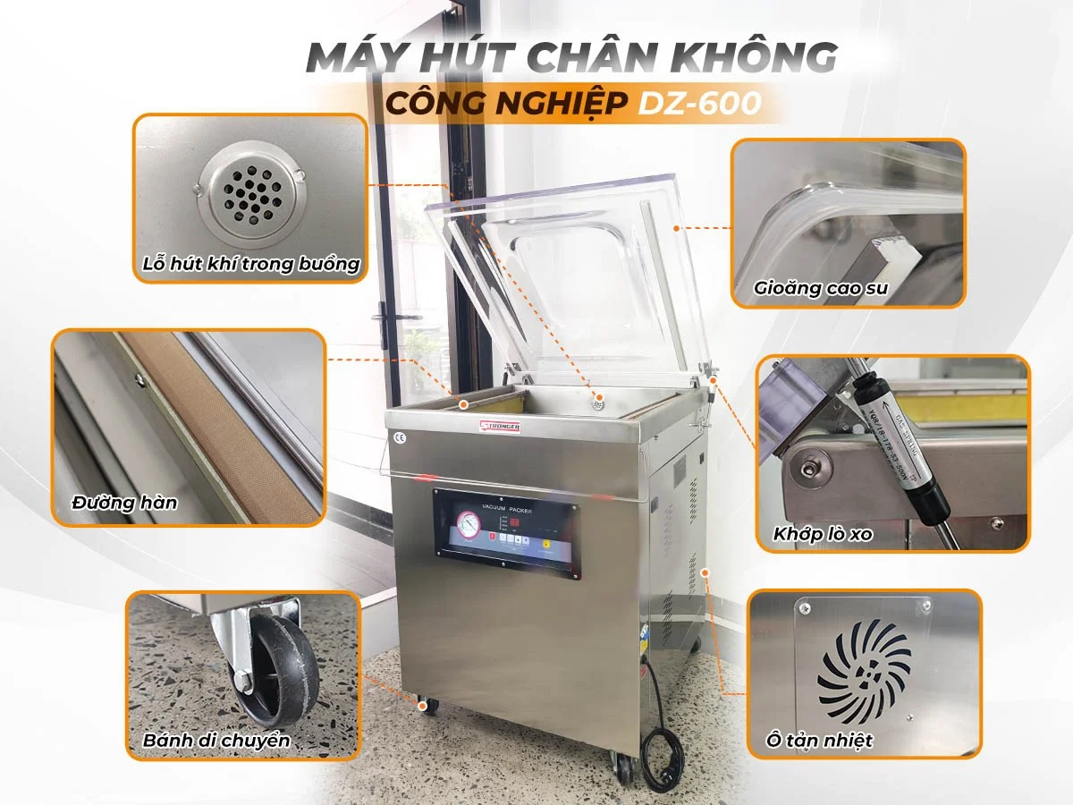Máy hút chân không DZ600 một buồng hút