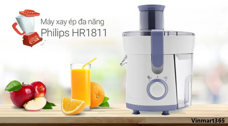 Máy ép trái cây Philips HR1811