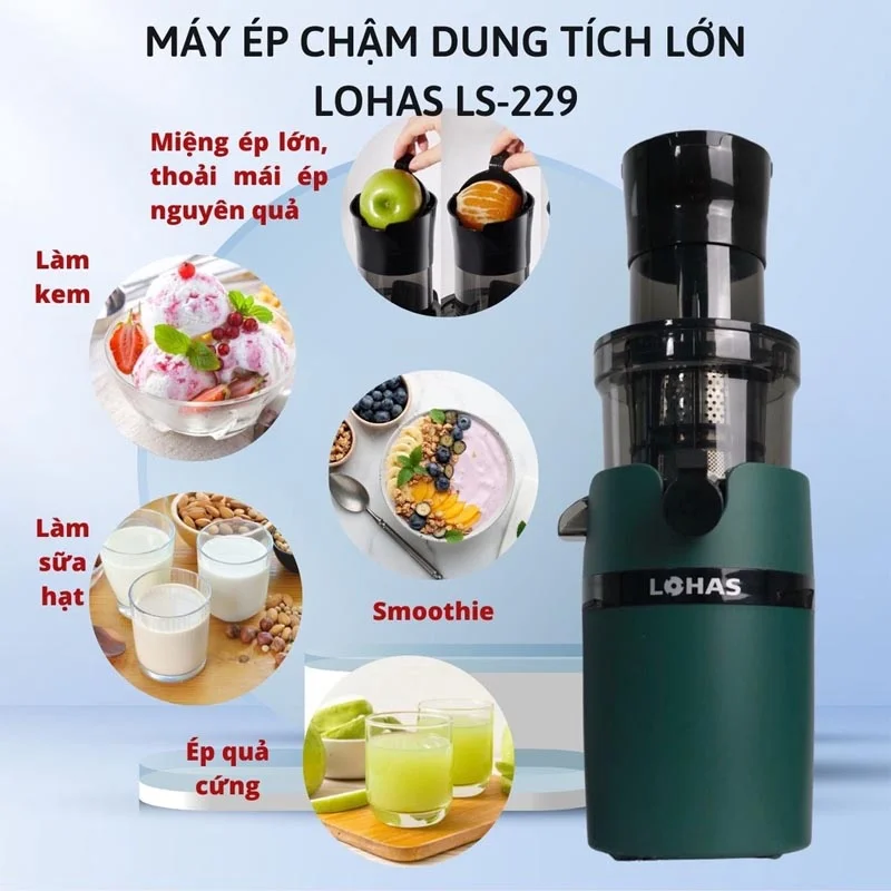 vMáy ép chậm Hàn Quốc