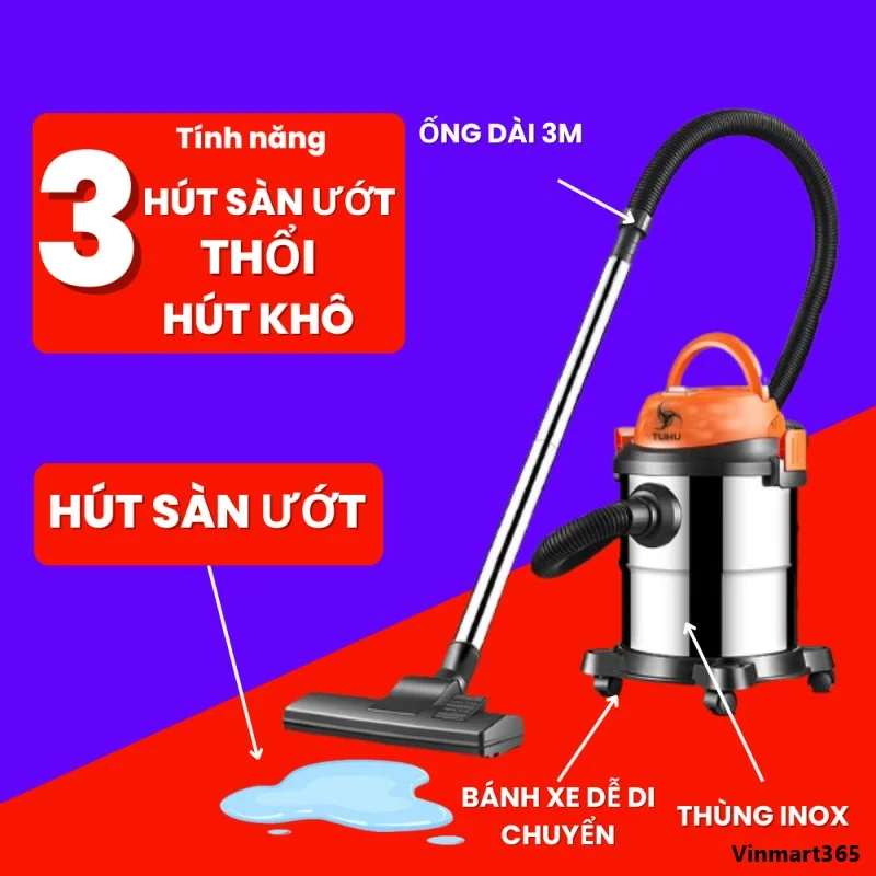 Máy hút bụi TUHU GR-923 công nghiệp gia đình