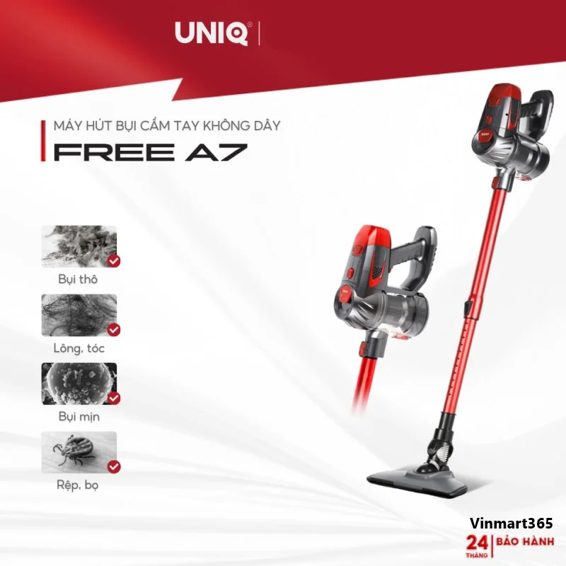 Máy Hút Bụi UNIQ Free A7 Không Dây Cầm Tay