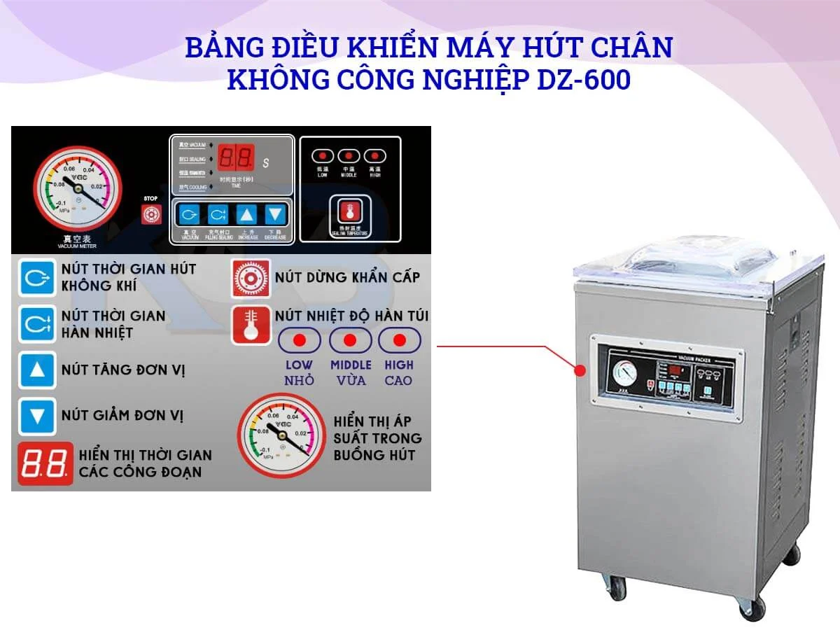 [Review] Máy Hút Chân Không DZ600 Một Buồng Hút Công Nghiệp