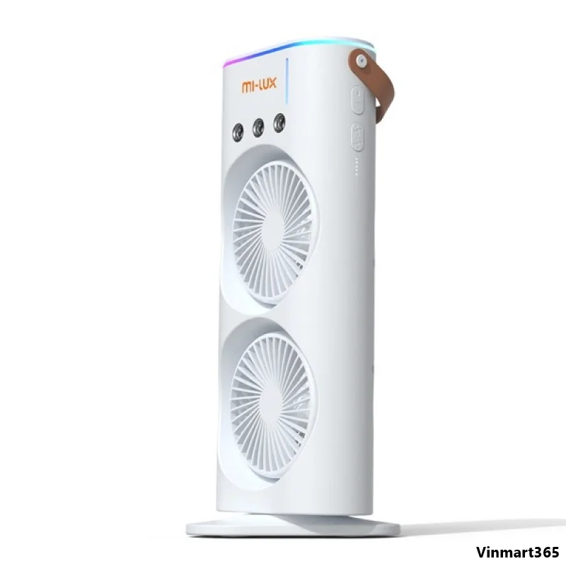 Quạt Điều Hòa Mi-Lux A3 Plus Tích Điện