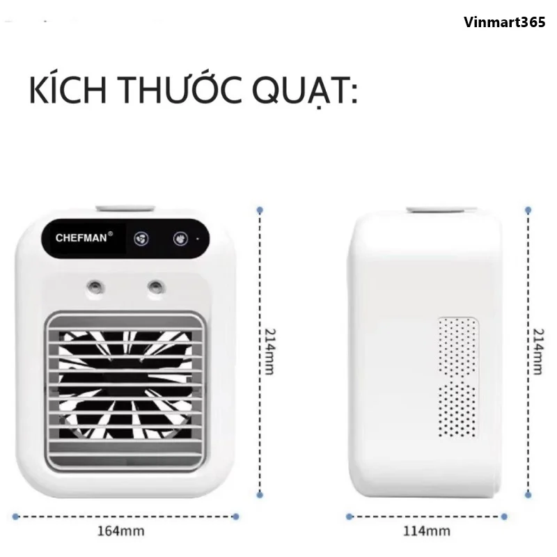 Quạt điều hòa phun sương Chefman CM-D124