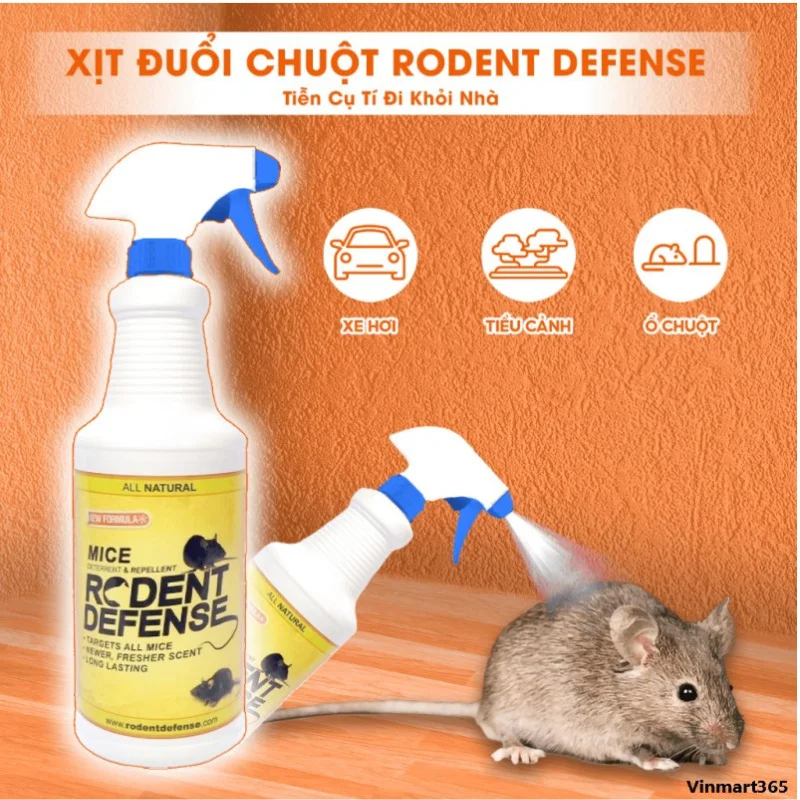 Bình xịt đuổi chuột AMB Rodent Defense