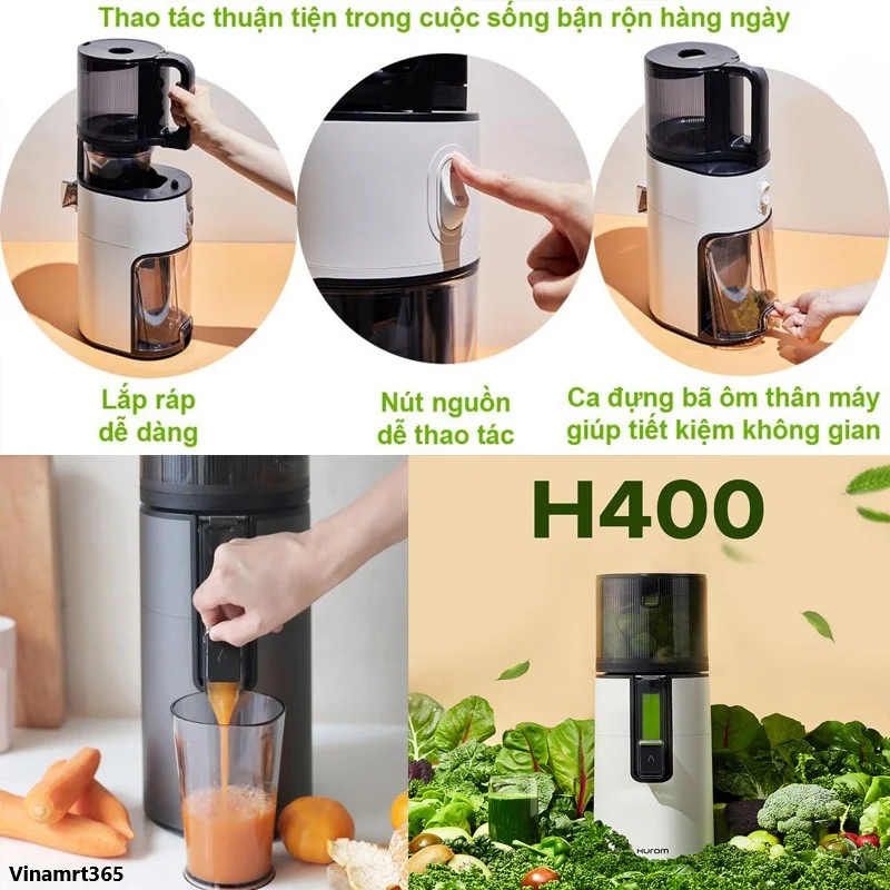 Máy ép hoa quả Hurom H400 thiết kế thông minh