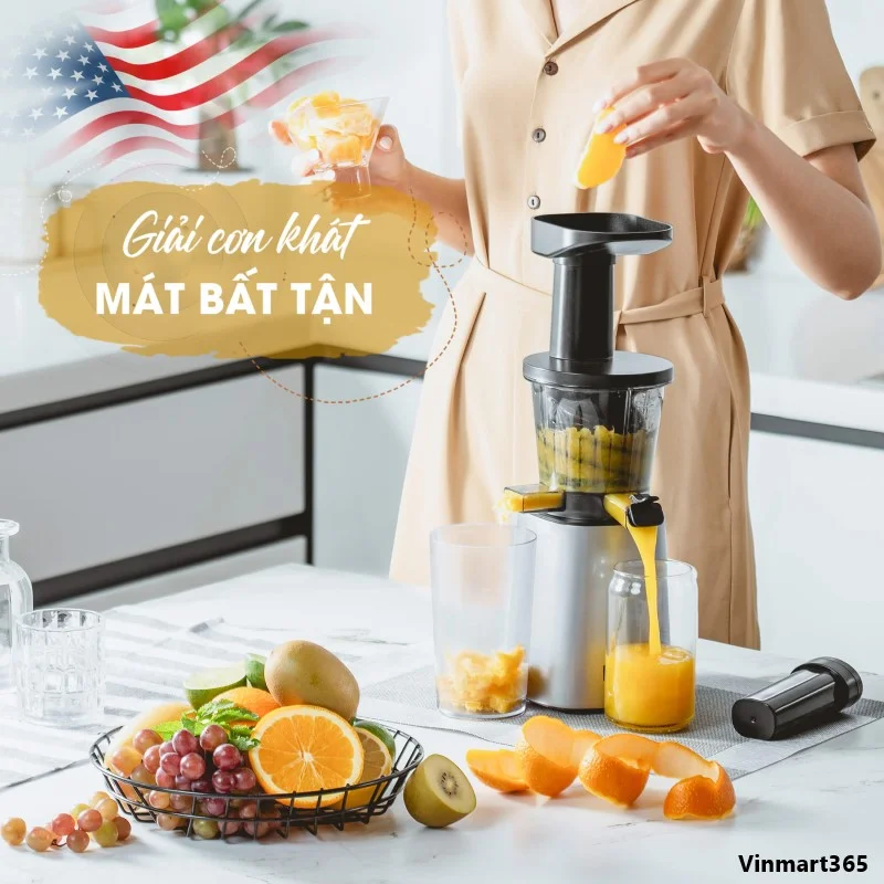 Máy ép chậm Olivo SJ210 hoa quả