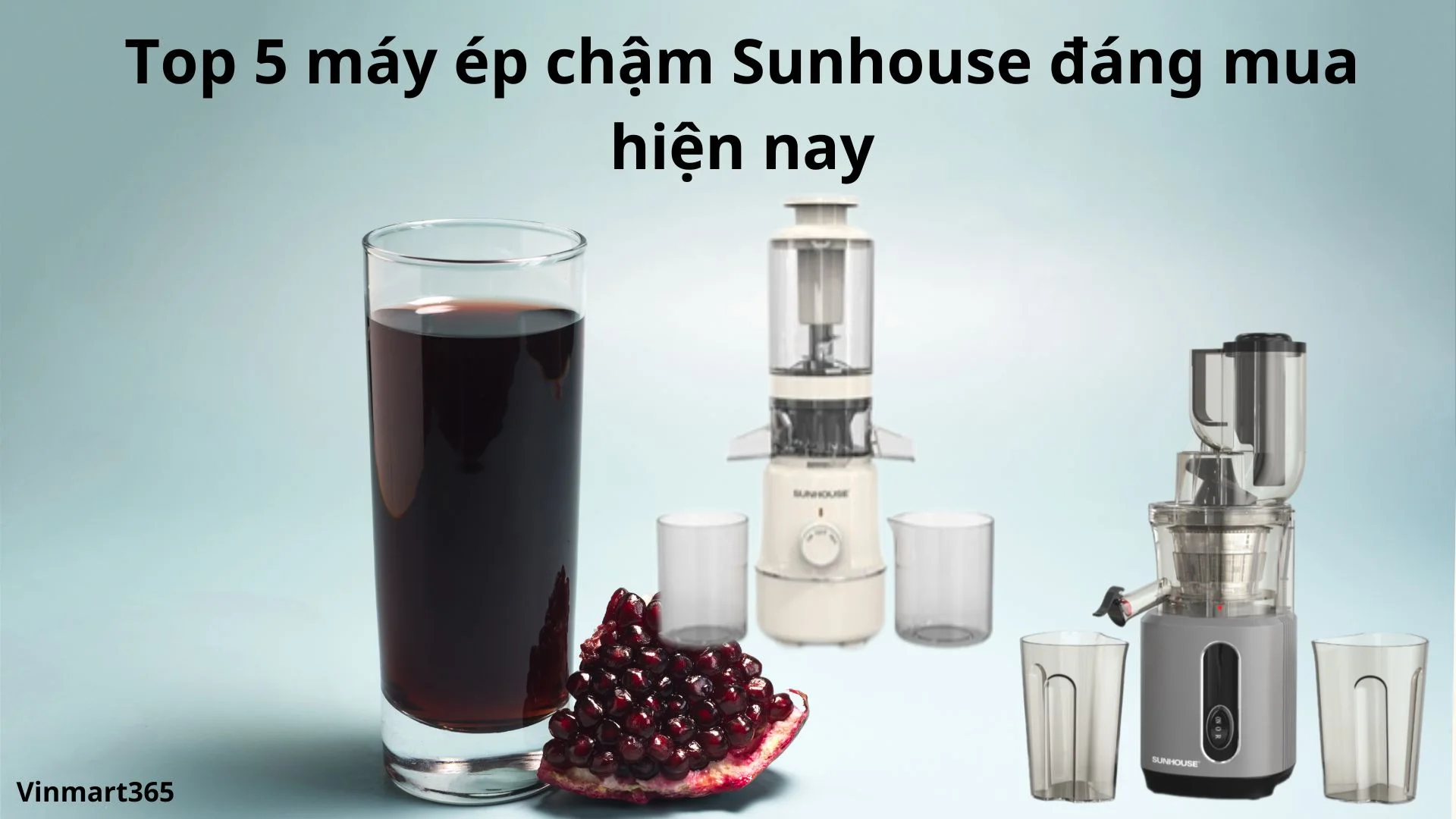 Top 5 Máy Ép Chậm Sunhouse Đáng Mua Nhất Hiện Nay