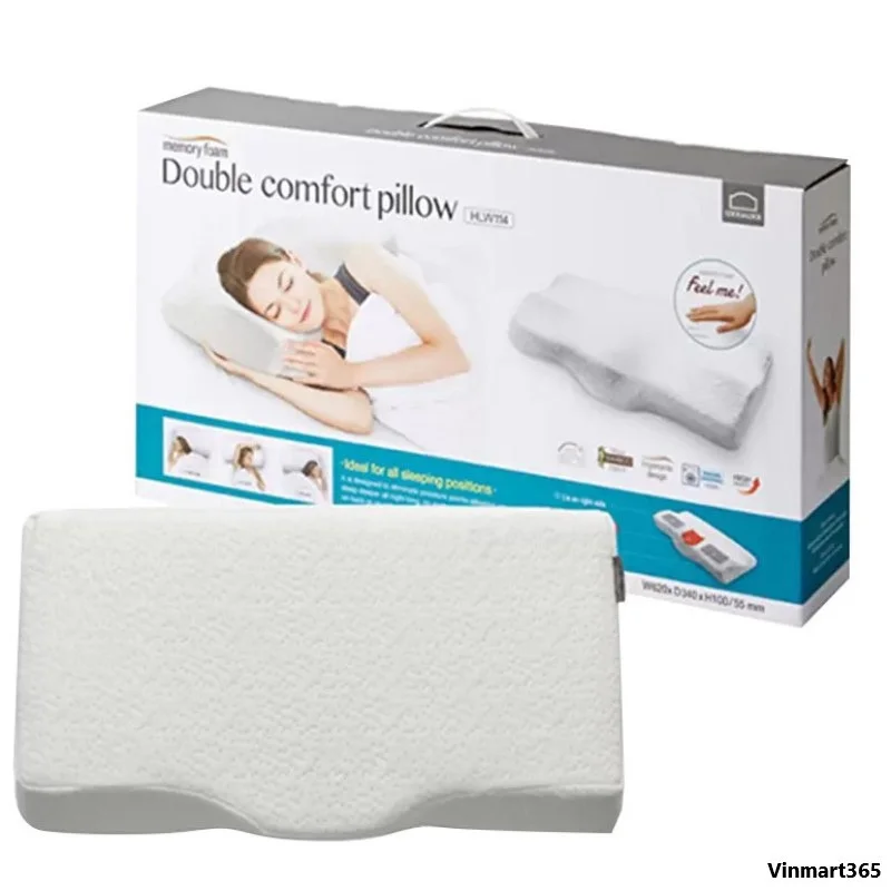 Gối Memory Foam 50D Lock&amp;Lock HLW114 Êm Ái