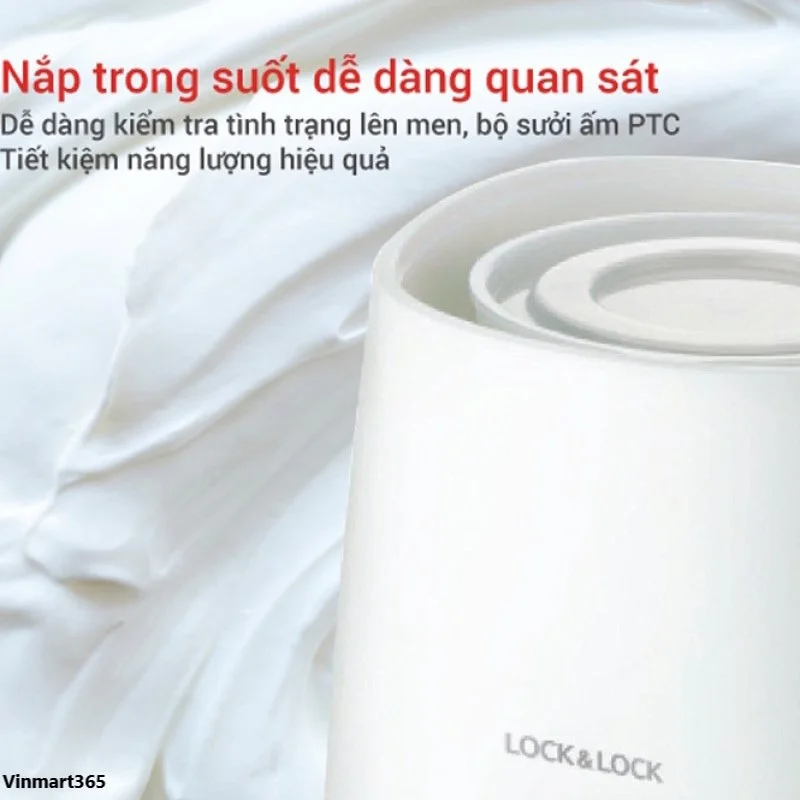 Máy làm sữa chua Lock&Lock EJY110SLV cao cấp