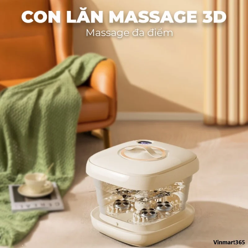 Bồn ngâm chân massage Fiko MS9 gấp gọn