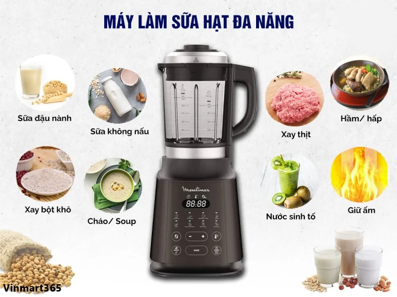 chế độ nấu của máy xay sữa hạt