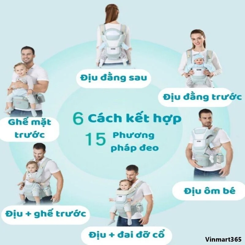 Địu em bé Bamboo Life cao cấp