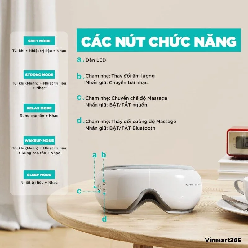 Máy massage mắt KingTech KY-925 chuyên sâu