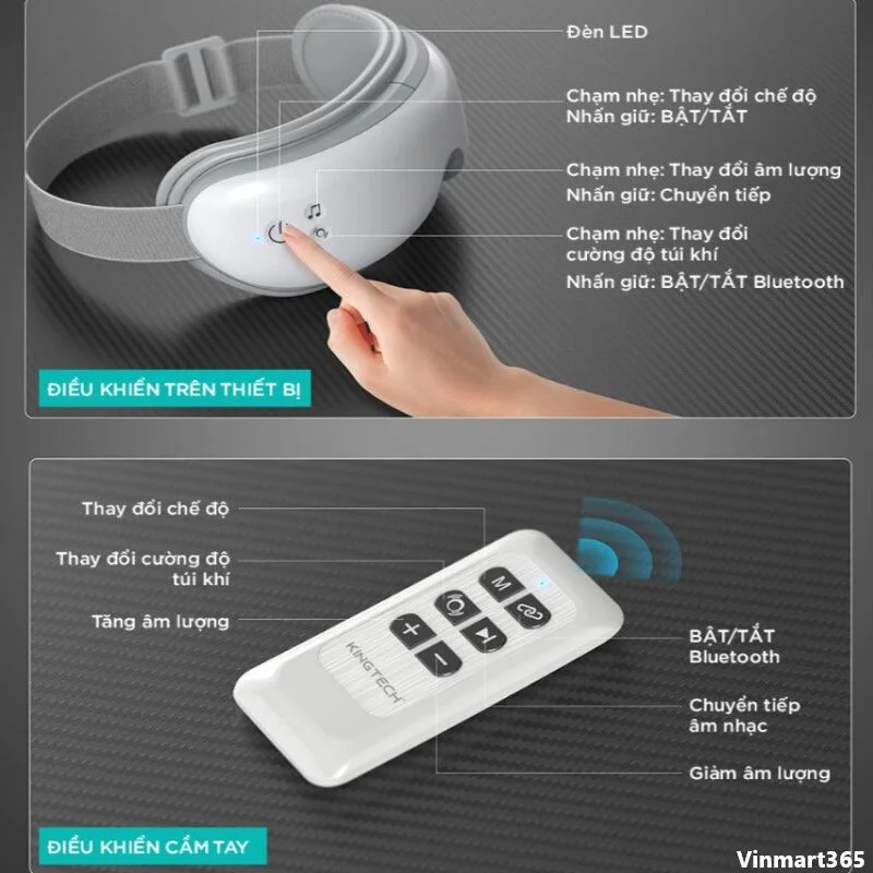 Máy massage mắt KingTech KY-925 cao cấp