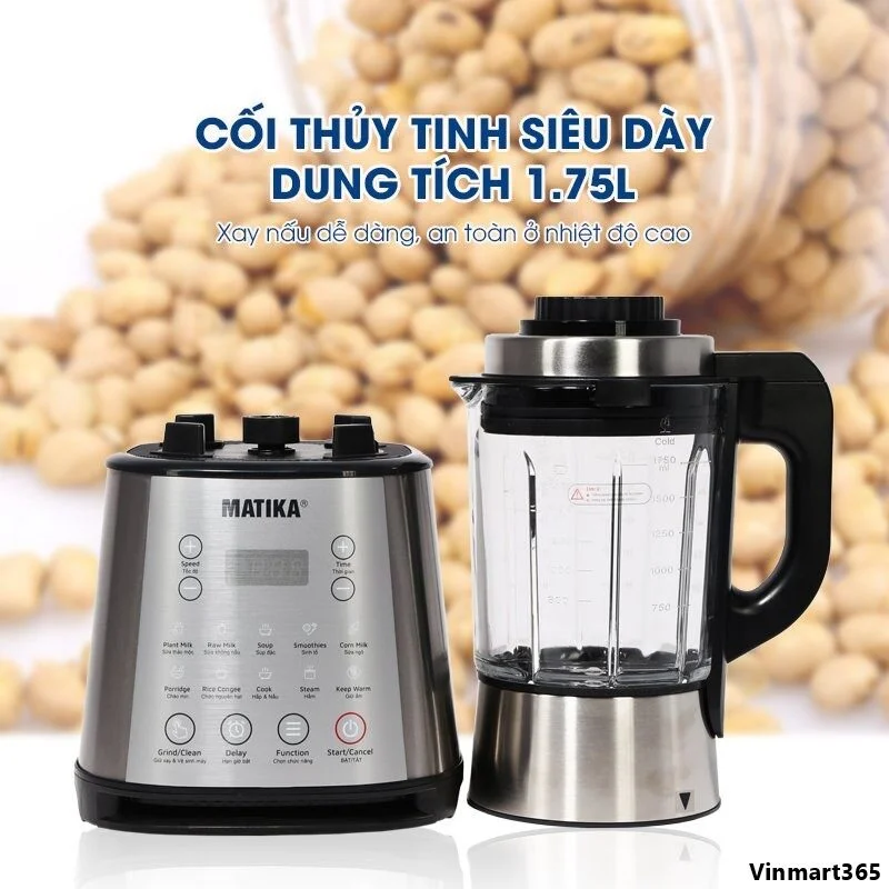 Máy xay sữa hạt Matika cao cấp