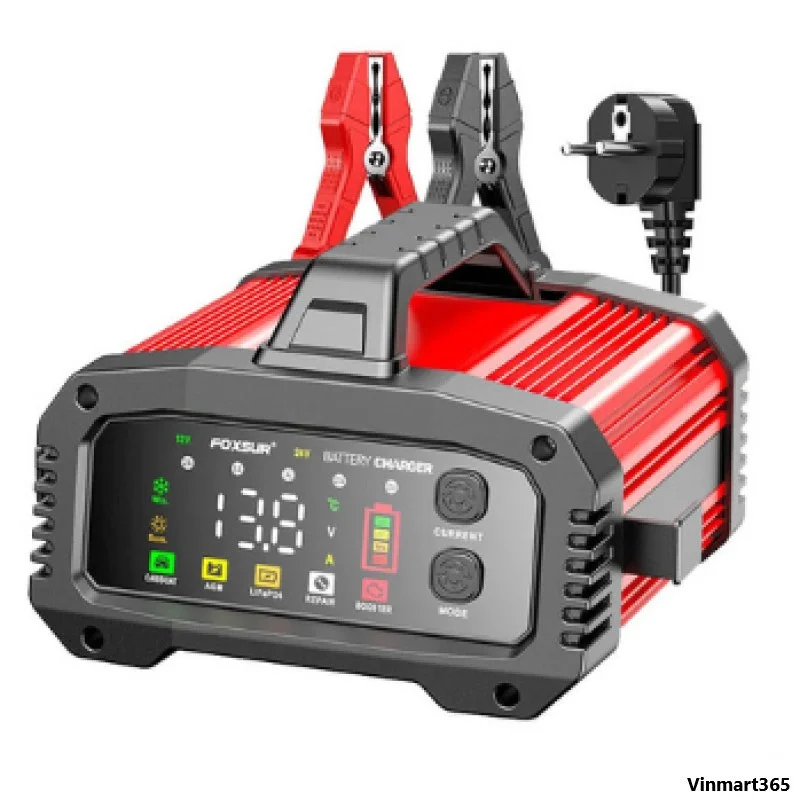 Sạc Ắc Quy FoxSur 400Ah 12V - 24V Siêu Lớn